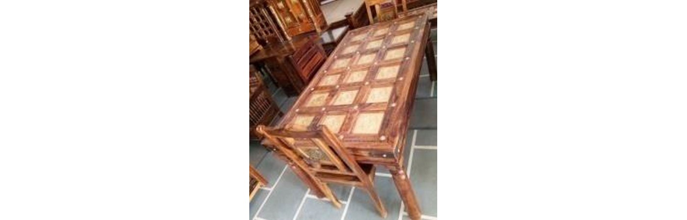 Dining Table Thappa Set 6 Seater